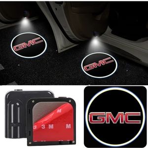 COPY - New Universal fit GMC car door projector lights.  No tools needed to ins…